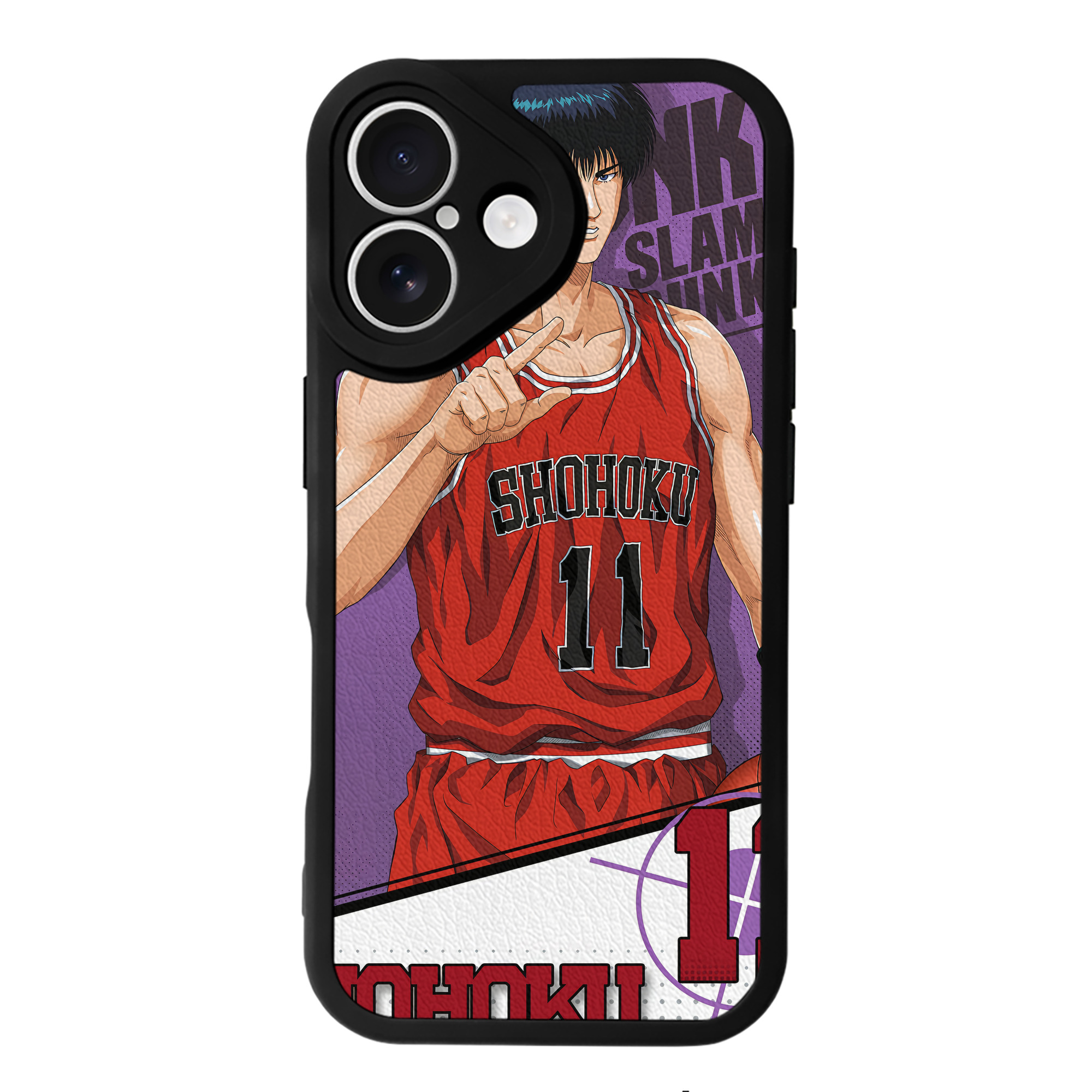 （画像用） SLAM DUNK／スラムダンク 【iPhone 16シリーズ対応】シリコンスマホケース（レザー調） 材質：シリコン